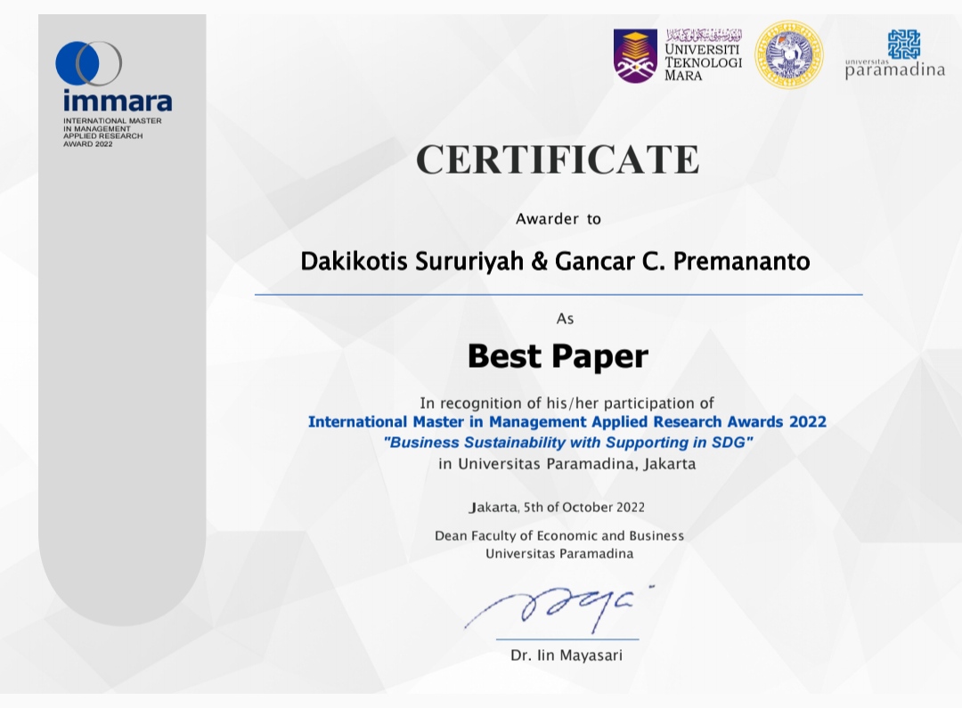 Best Paper Immara 1