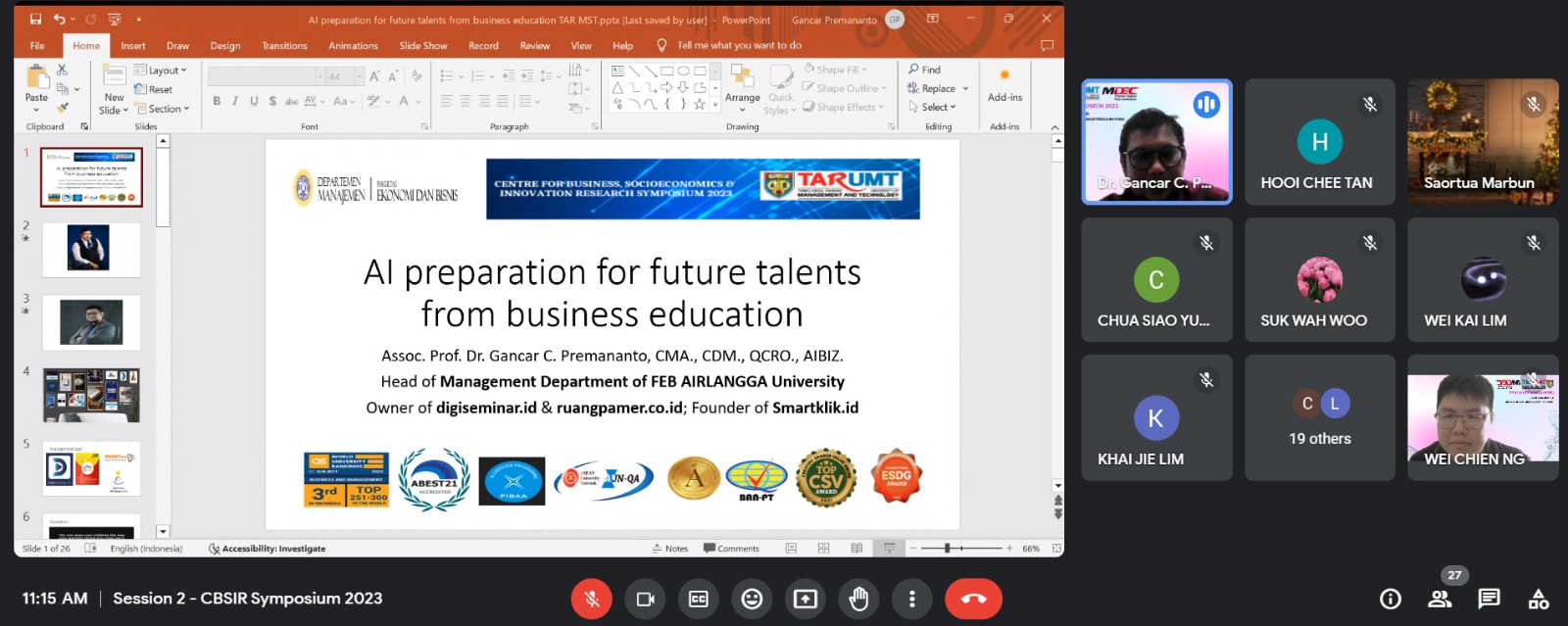 Discussing about AI Preparation in Business Education 1