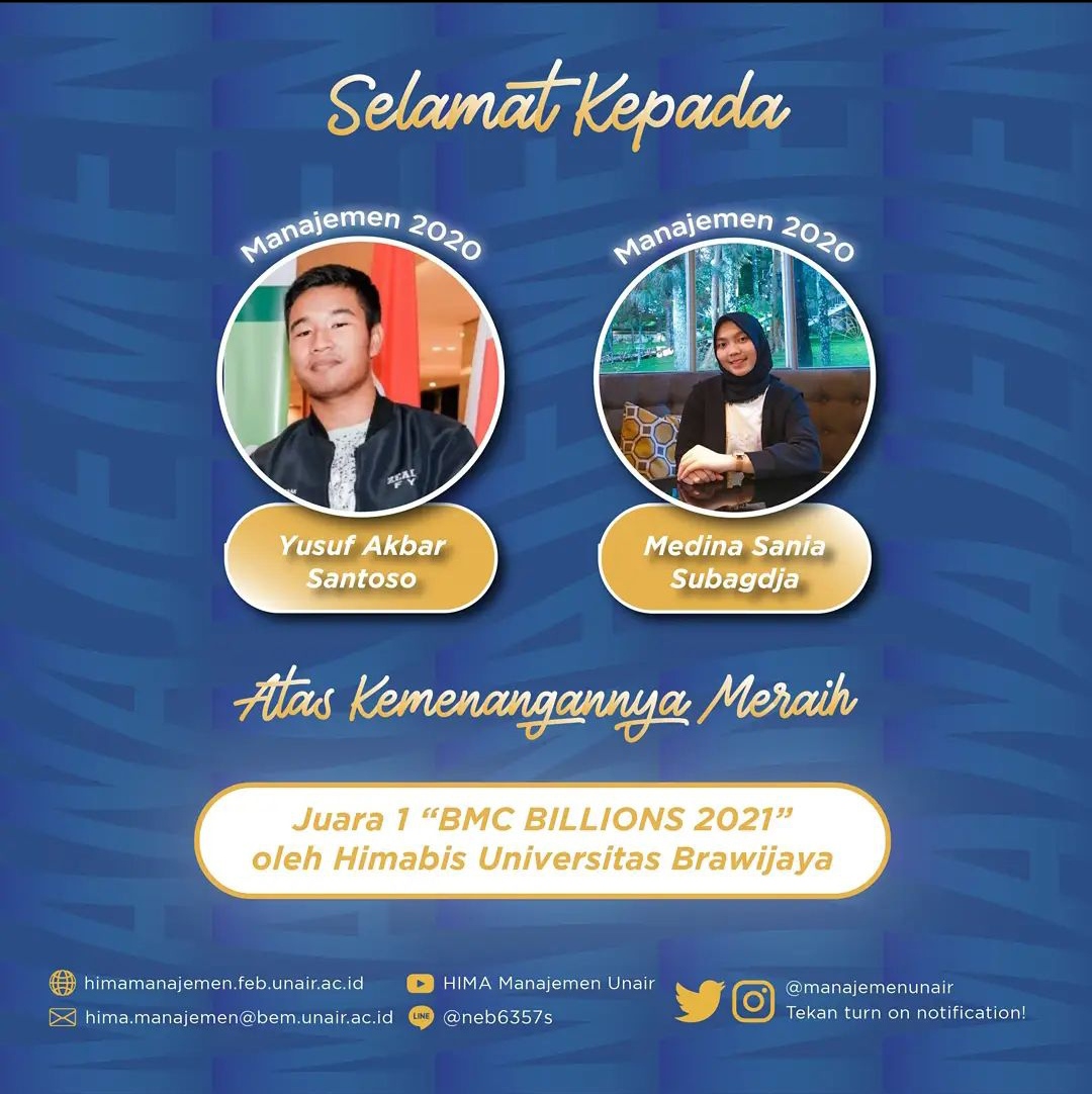 Juara 1 BMC Billions 2021 Himabis Brawijaya