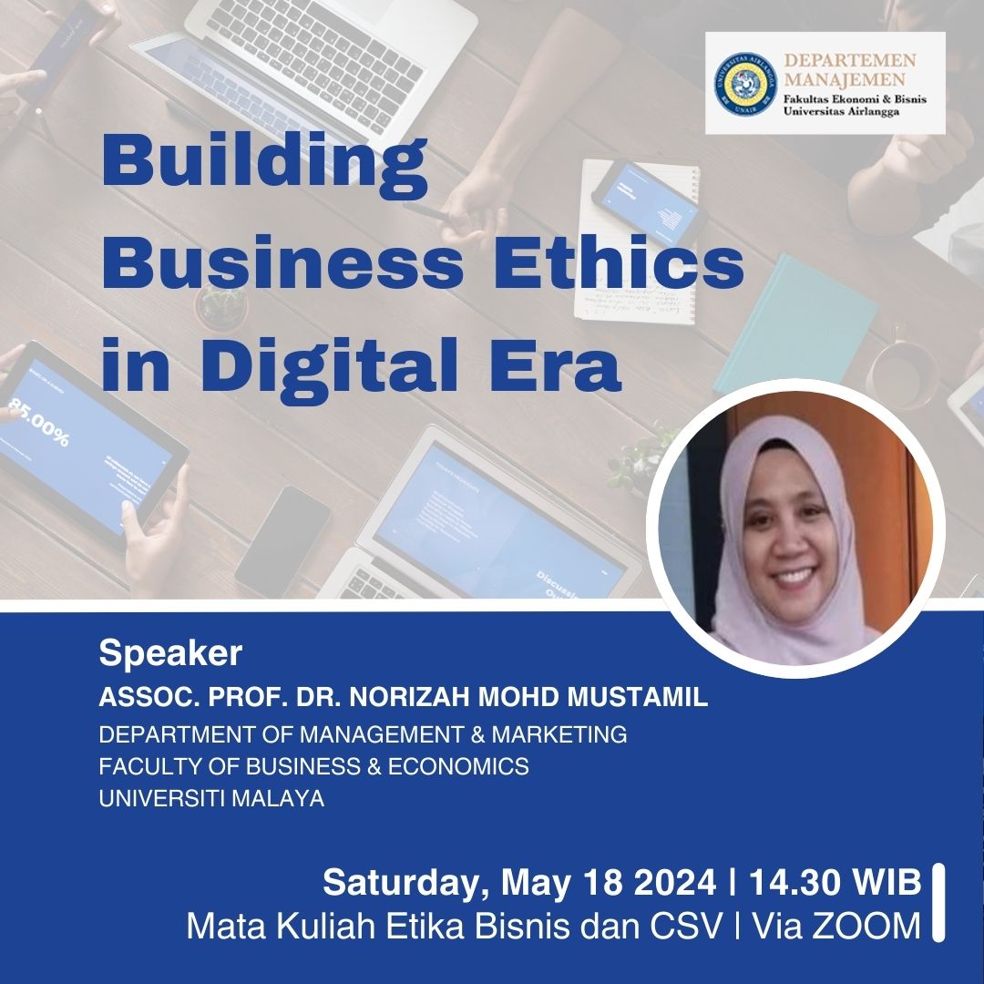 Kuliah Etika Bisnis dari UM Malaysia