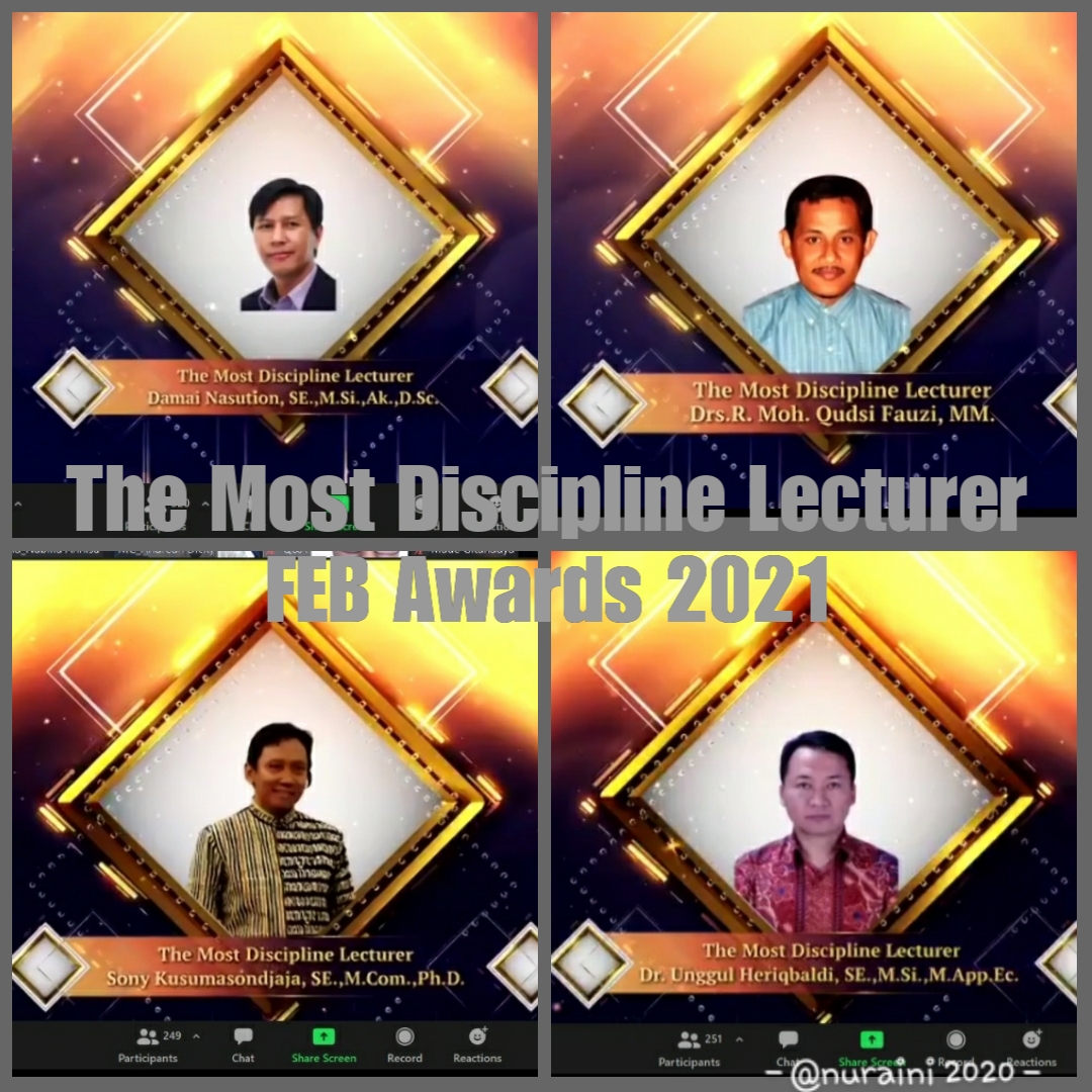 The Most Discipline Lecturer FEB Awards 2021
