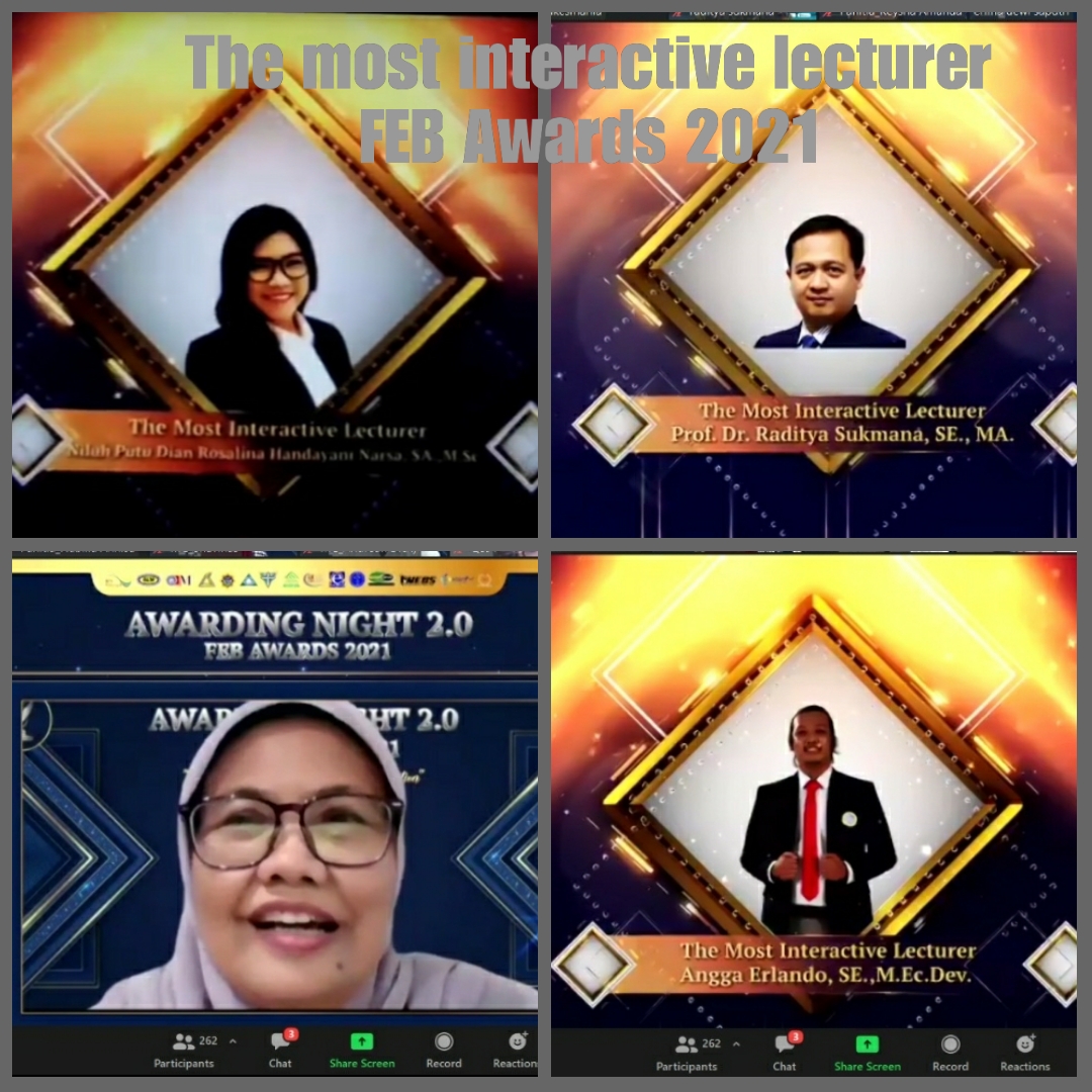 The Most Interactive Lecturer FEB Awards 2021